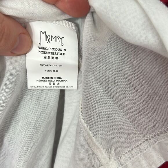 Missmay Retro Gorgeous City Dress Polka dot fit and flare red ribbon sash velvet - Picture 6 of 6